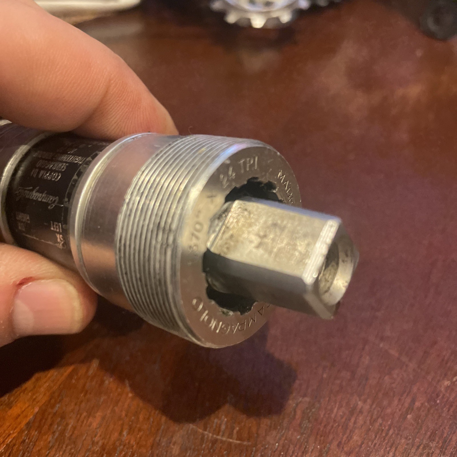 Campagnolo Record Square Taper Bottom Bracket 111mm English Threads