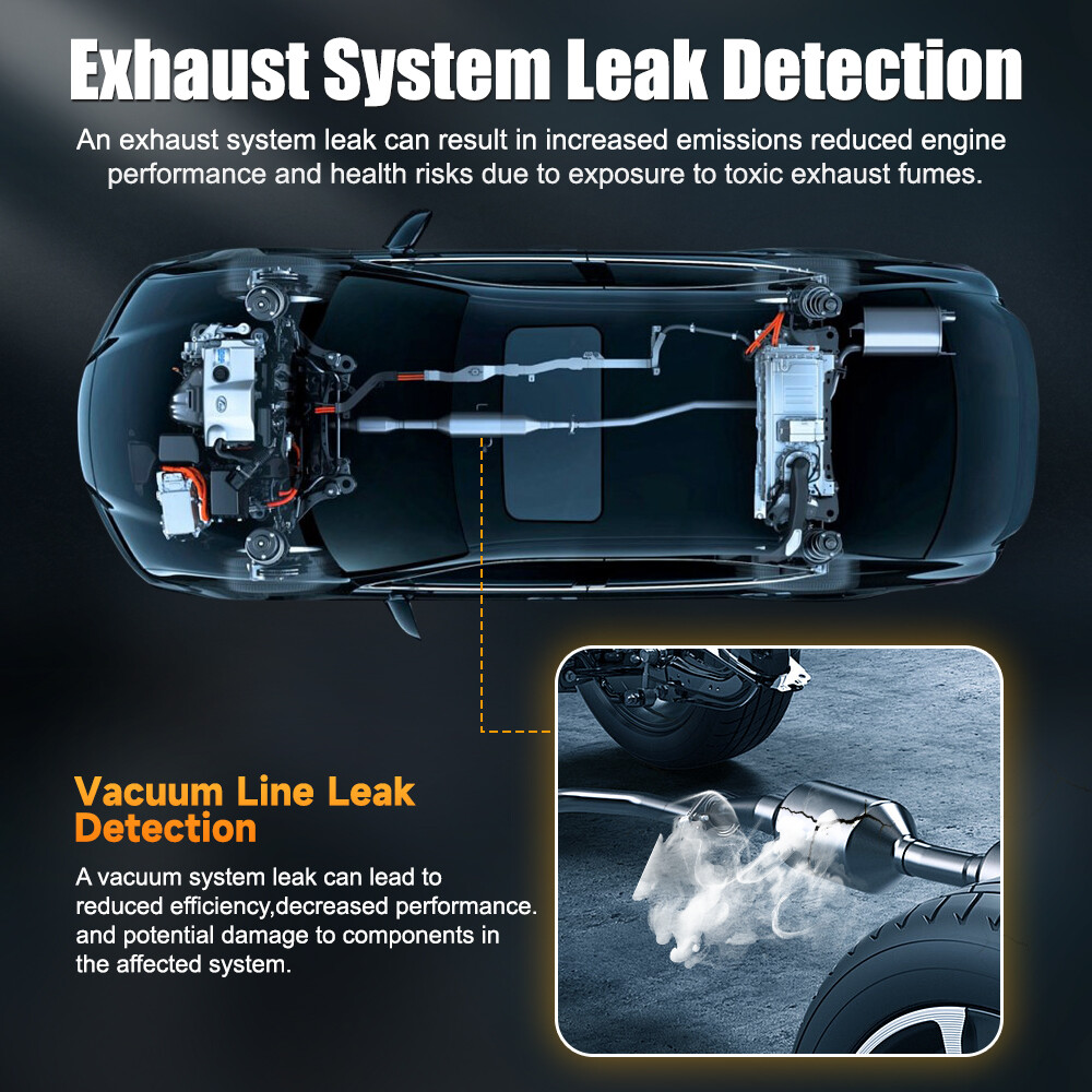 Automotive EVAP Smoke Machine Leak Detector Car Pipe System Vacuum Leak Tester