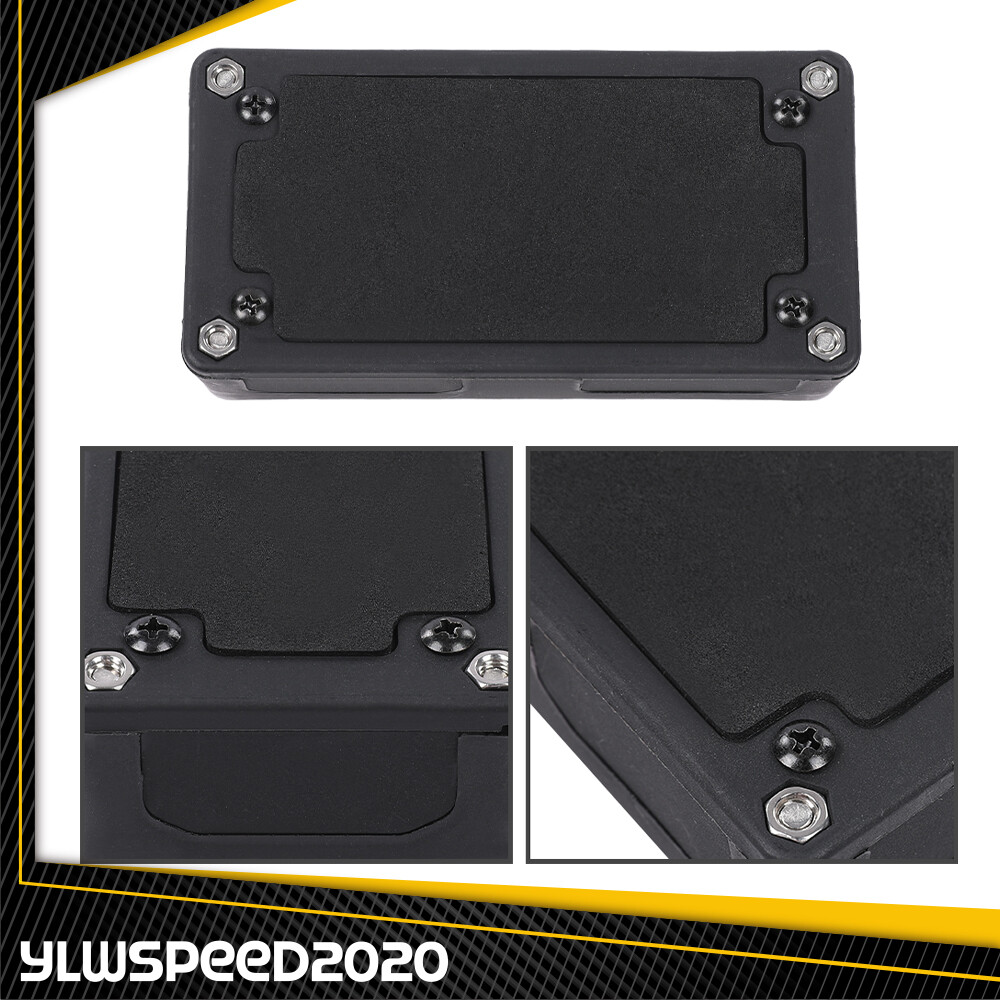 Heavy Duty 4 Way Bus Bar/Power Distribution Box Terminal Studs 300A 48V DC Black
