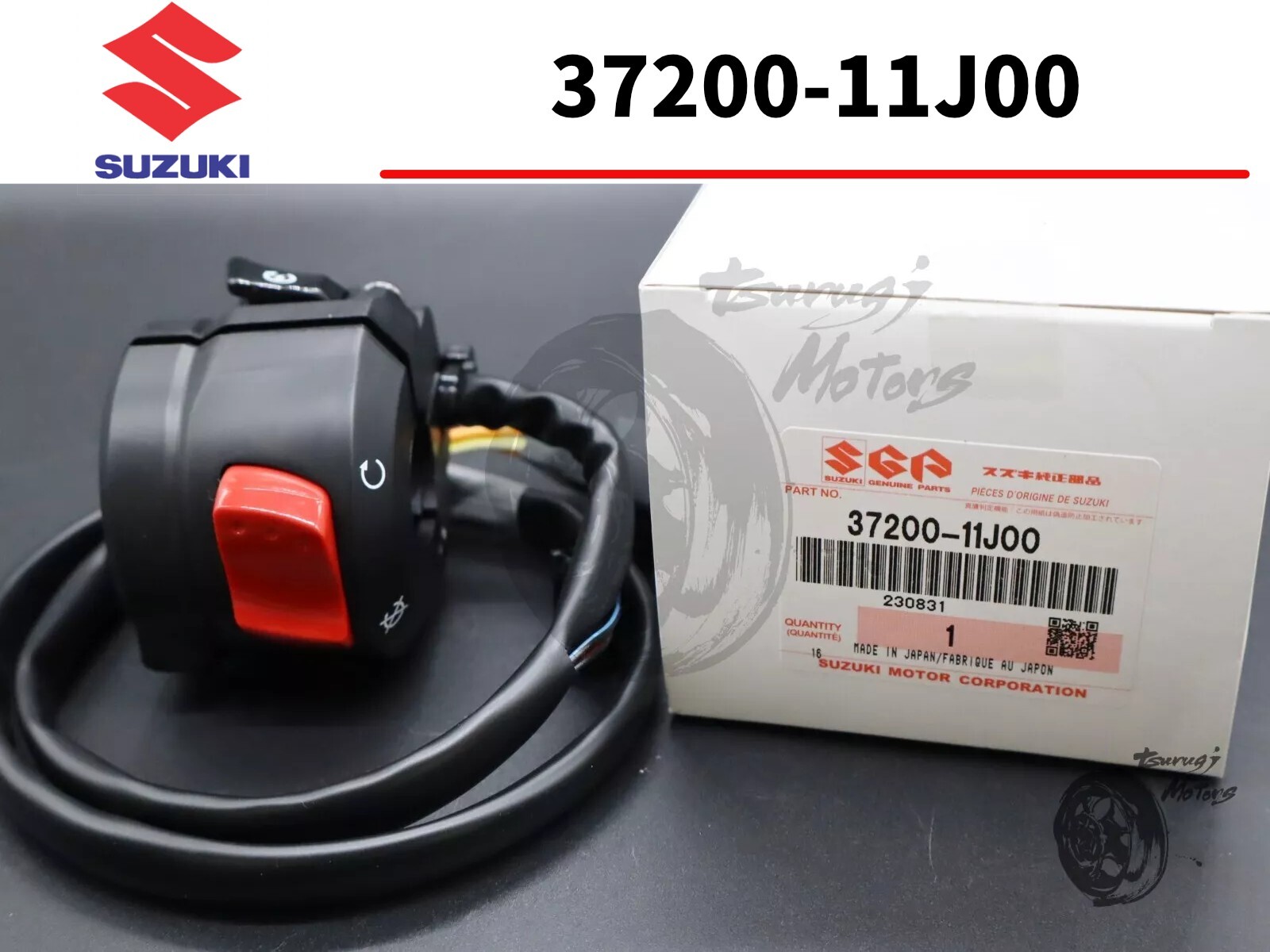 Suzuki VSTROM DL650A Right On/Off Kill Switch OEM New Genuine 37200-11J00