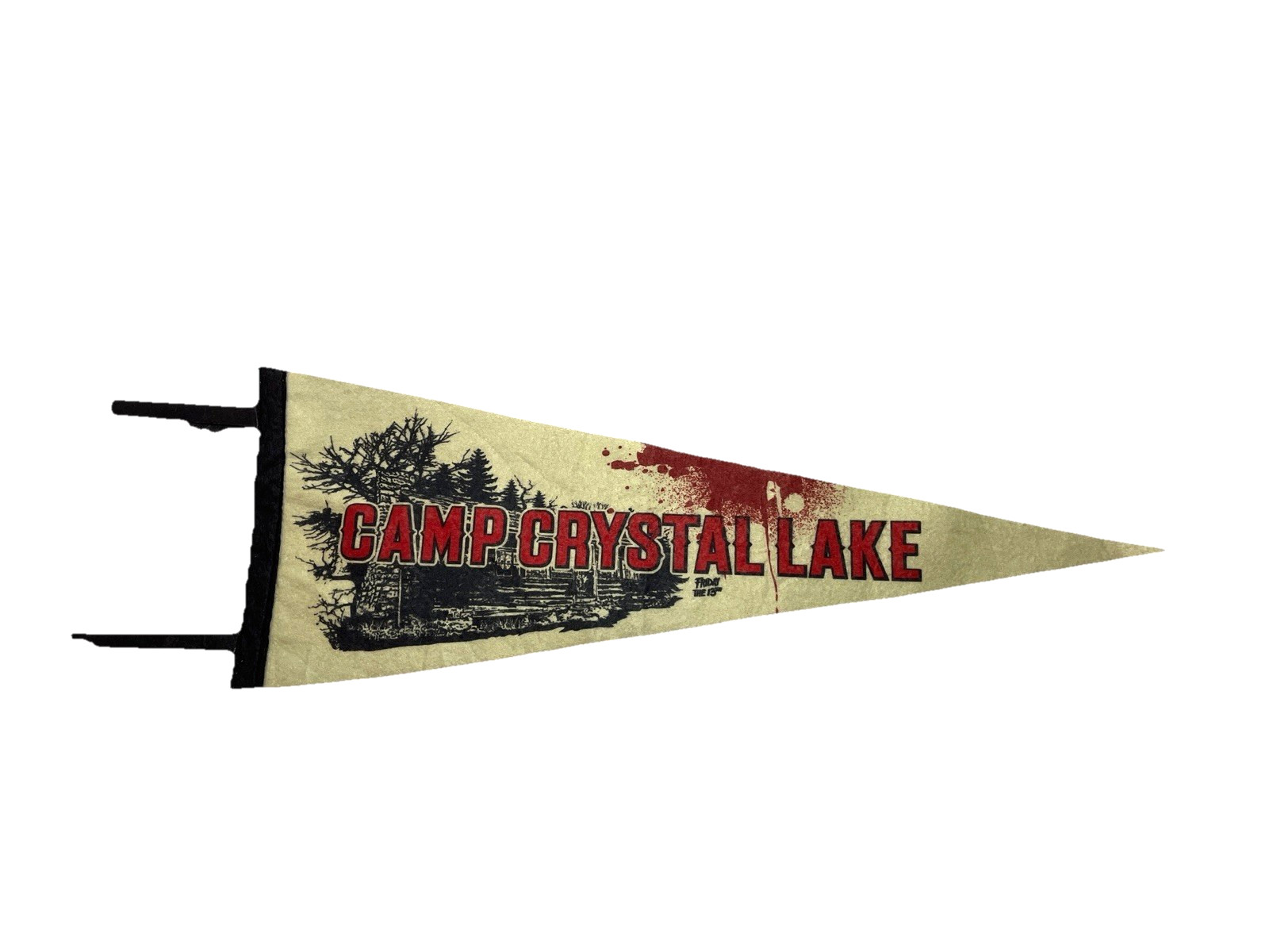 Friday the 13th Camp Crystal Lake Pennant Flag Loot Crate Exclusive 20”