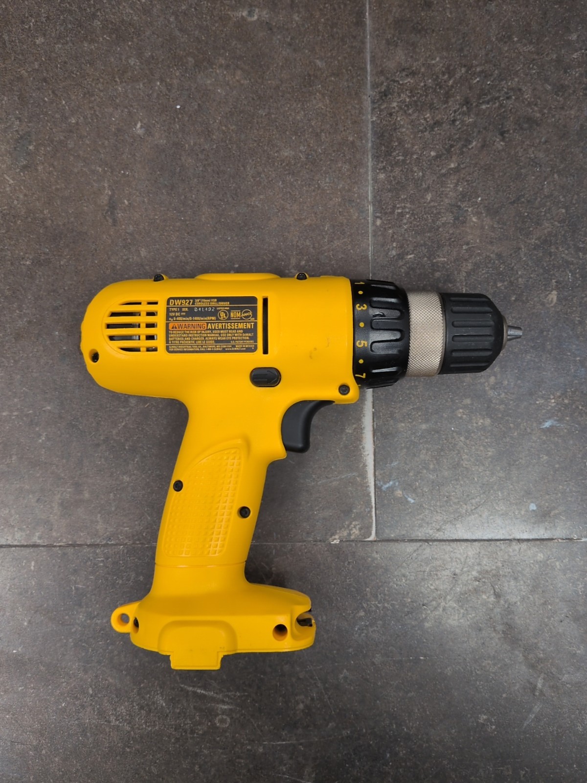 DeWALT DW927 3/8" (10mm) VSR Cordless Drill/Driver Tool Only