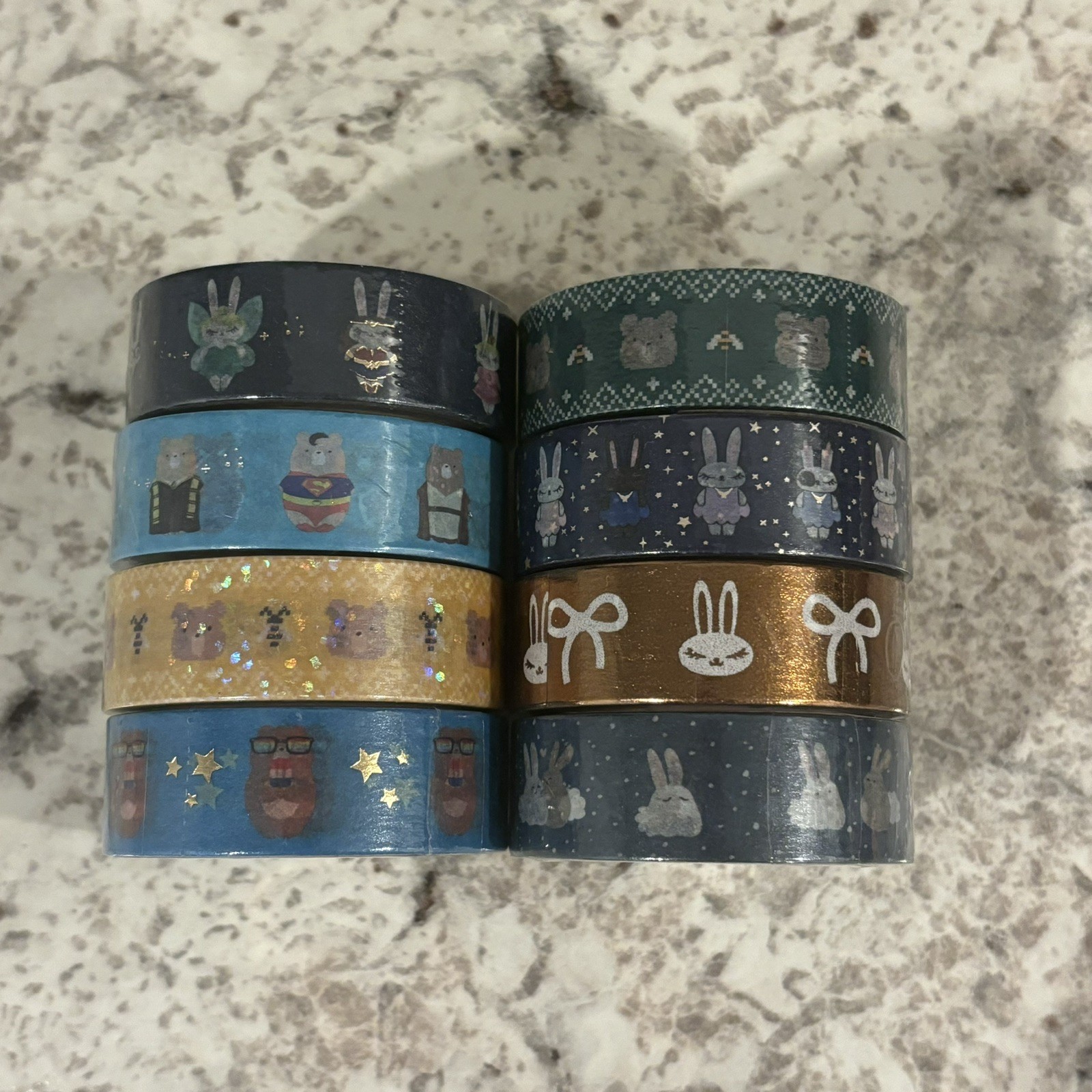 NEW Simply Gilded Jasper/Juniper (Bear/Bunny) Washi Lot 🐻🐰🎀