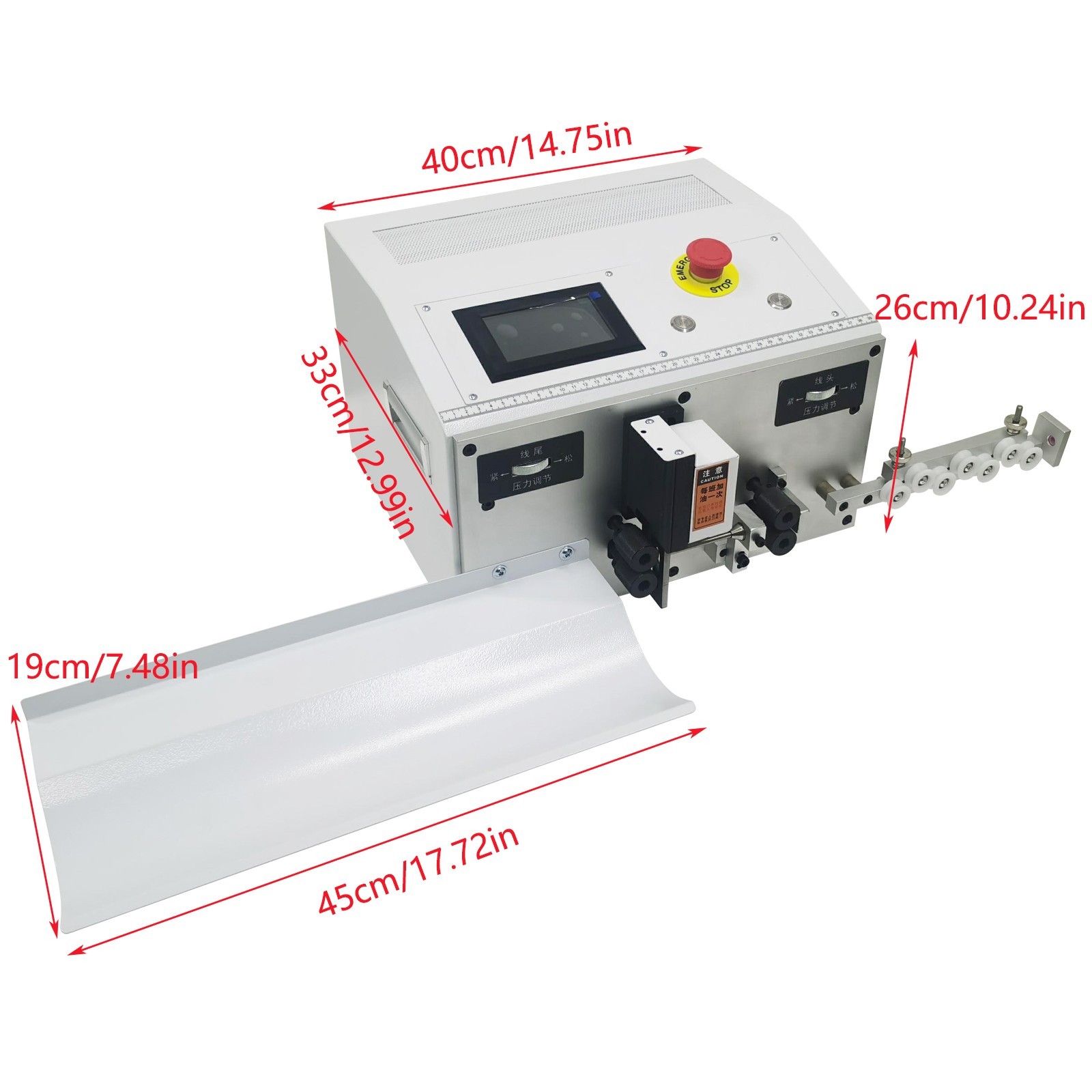Automatic Computer Wire Stripper Cutter 110V BVR Single Wire Stripping Machine
