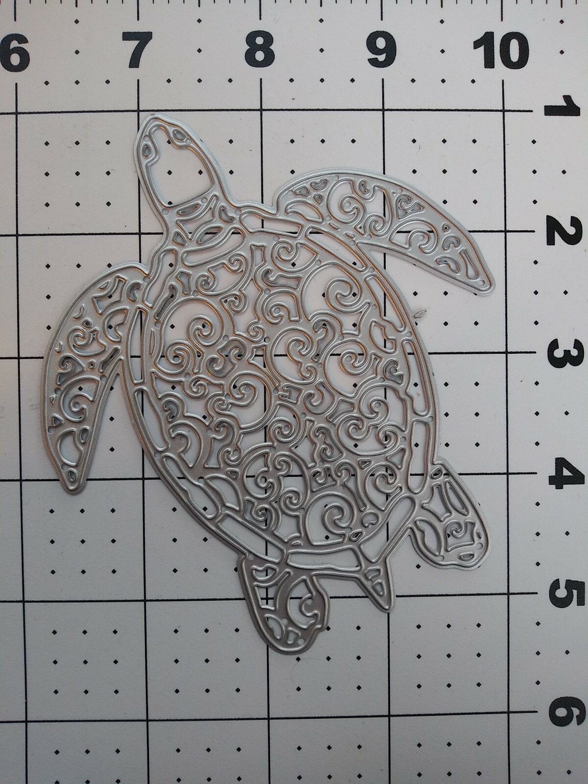 Universal Thin Metal Die Cut Tool Emboss beach sand sea turtle Mexico Florida