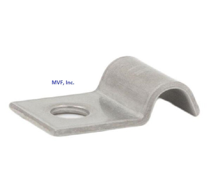 1-Line Tube Clamp, 1/4" Tube Size, 316 Stainless Steel 745NW