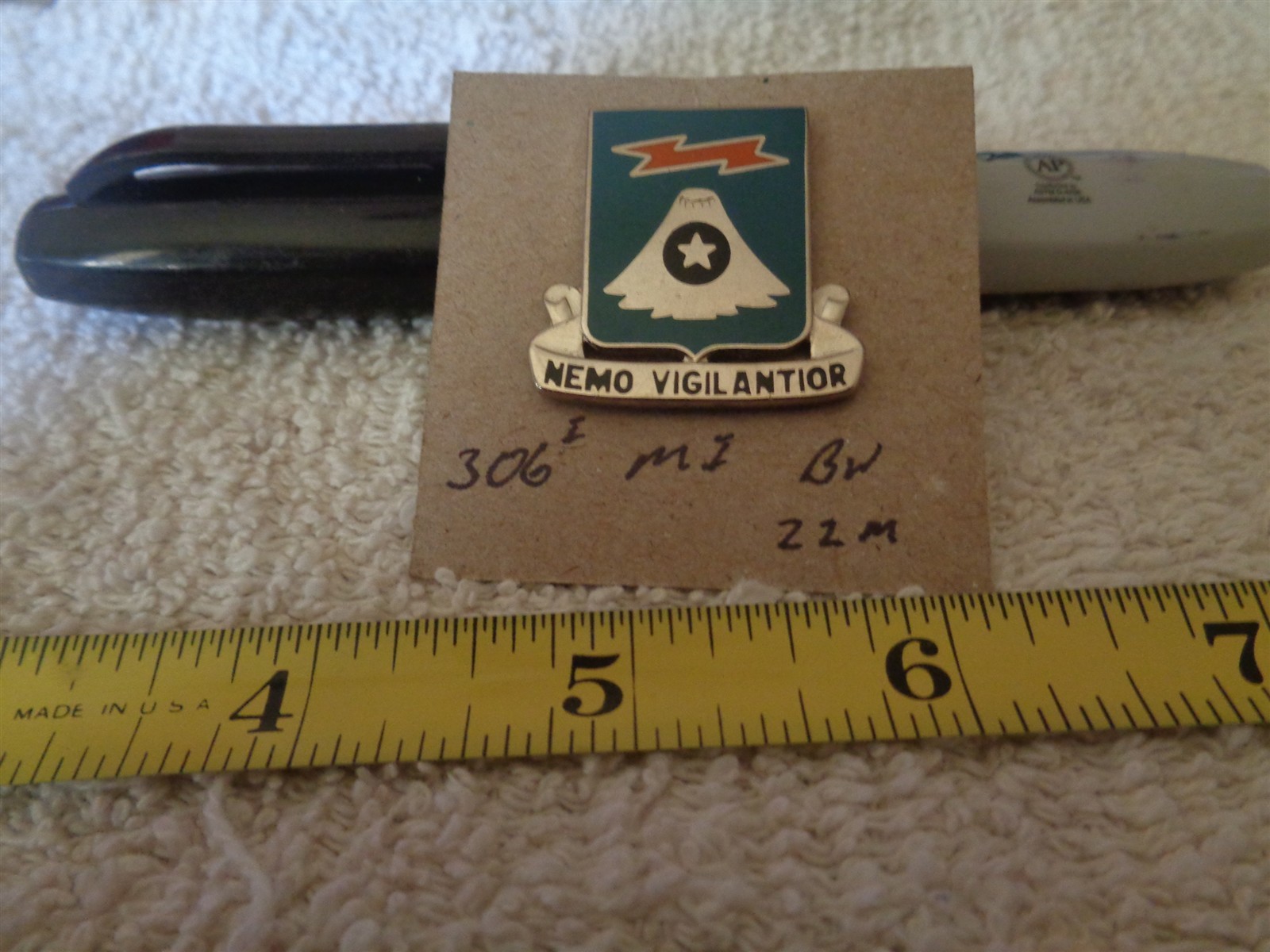 306th Military Intelligence Battalion 22M Unit Crest, DI, DUI (DRAW#CL)