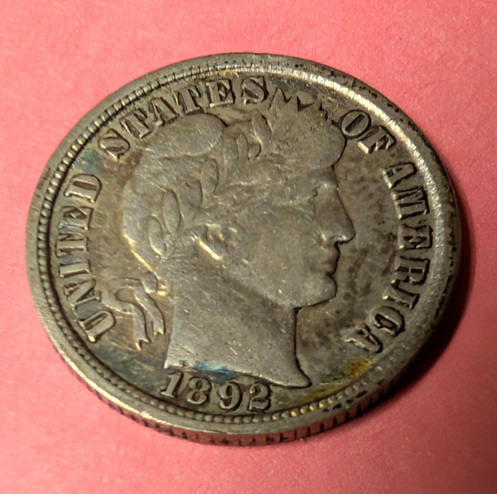 1892O Silver Barber Dime VF/XF 260711