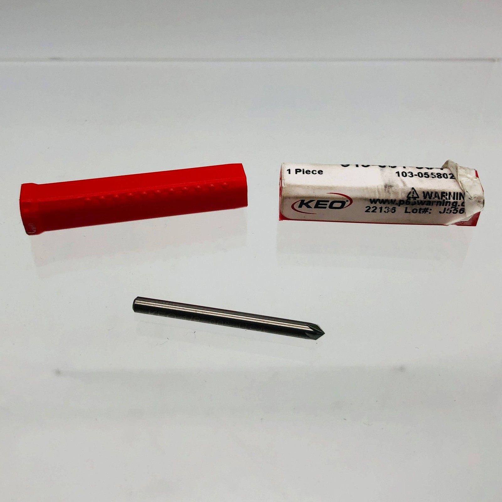 KEO Cutters 55802 Countersink Solid Carbide 1/8 x 90 Degrees 6 Flutes 1-1/2 OAL