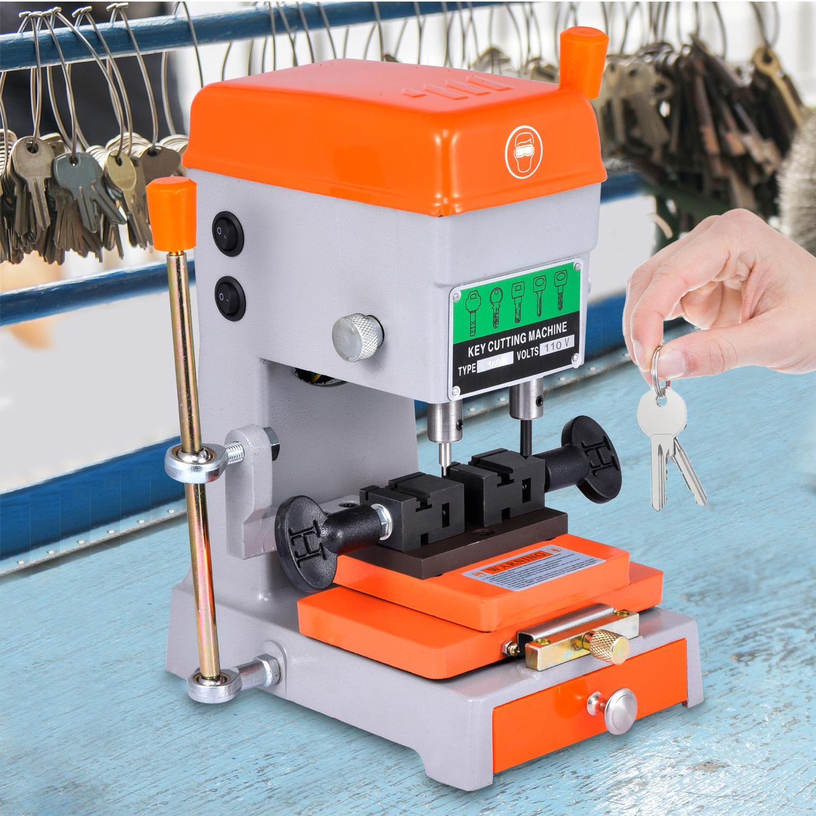 Vertical Key Cutting duplicating Machine Cutter Key Copier Locksmith Tool