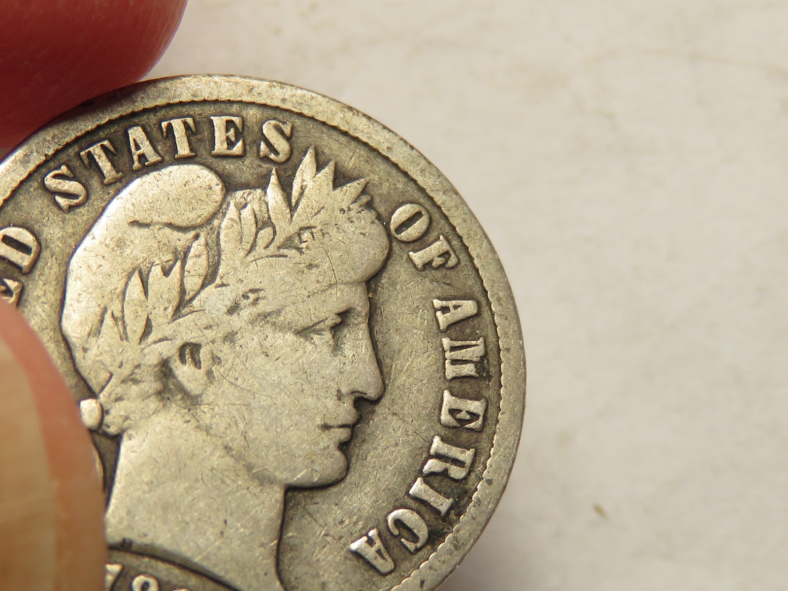 1914-P Barber Dime Grading Fine