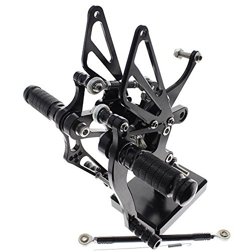 CNC R1 98-03 Motorcycle Adjustable Rearsets Foot Pegs Rear Set Footpeg Black