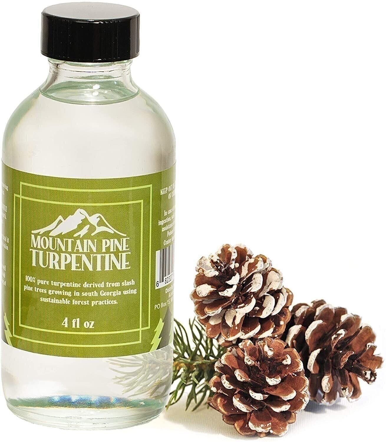 Mountain Pine 100% Pure Gum Spirits of Turpentine – Pure Turpentine Oil Paint...