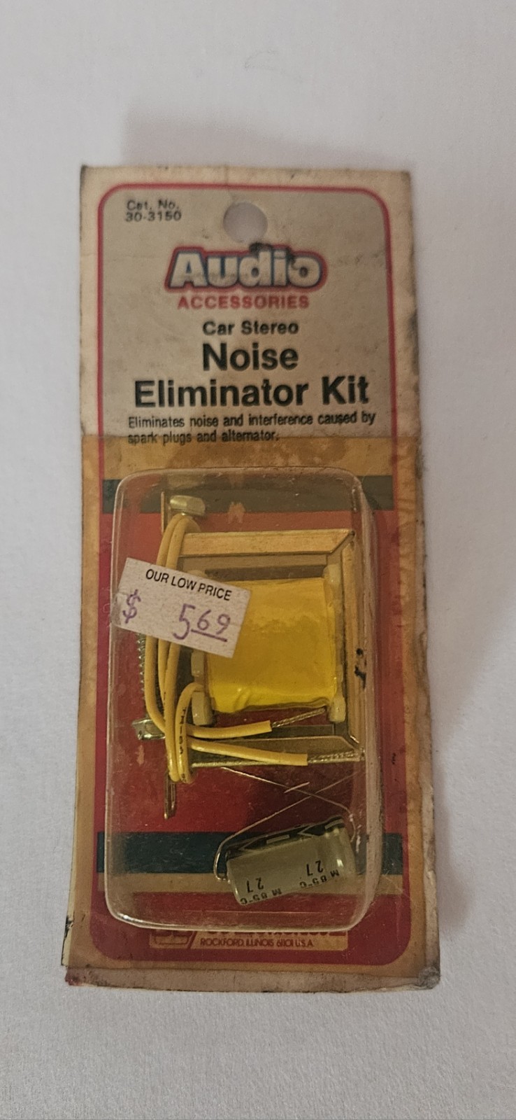 NOS Unopened Package Car Stereo Noise Eliminator Kit Audio Acc Brand