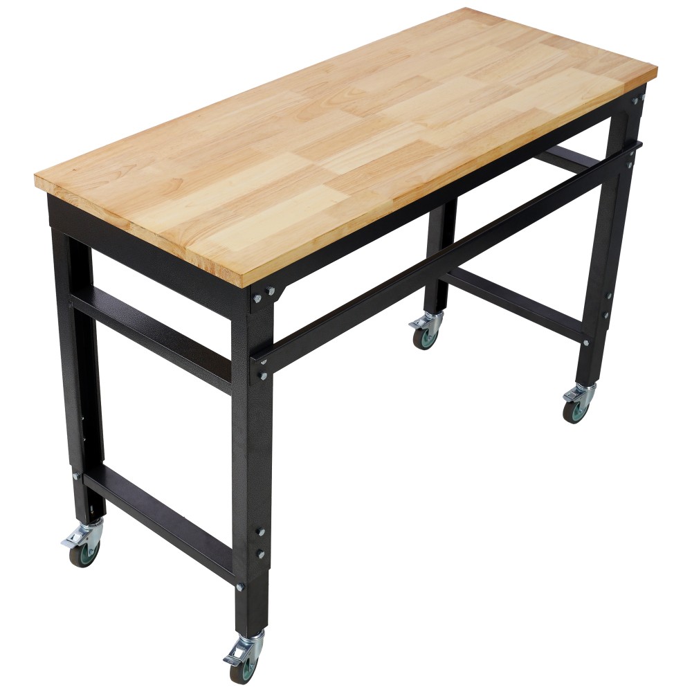 Workbench - 48" Wide Rolling Workbenches for Garage - Adjustable Height