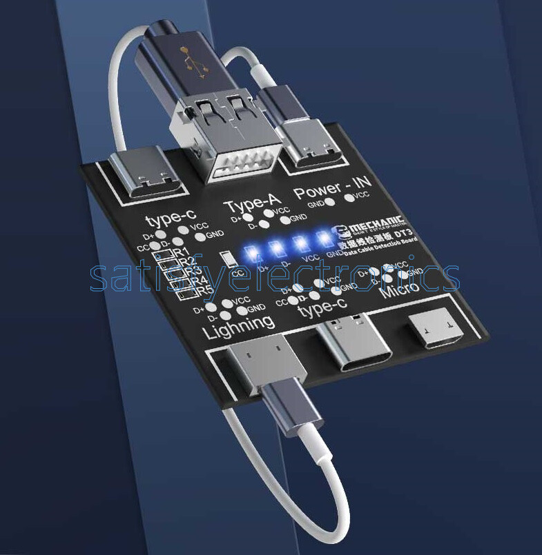 DT3 Data Cable Detection Board USB Cable Tester For iOS Android Type-C NEW