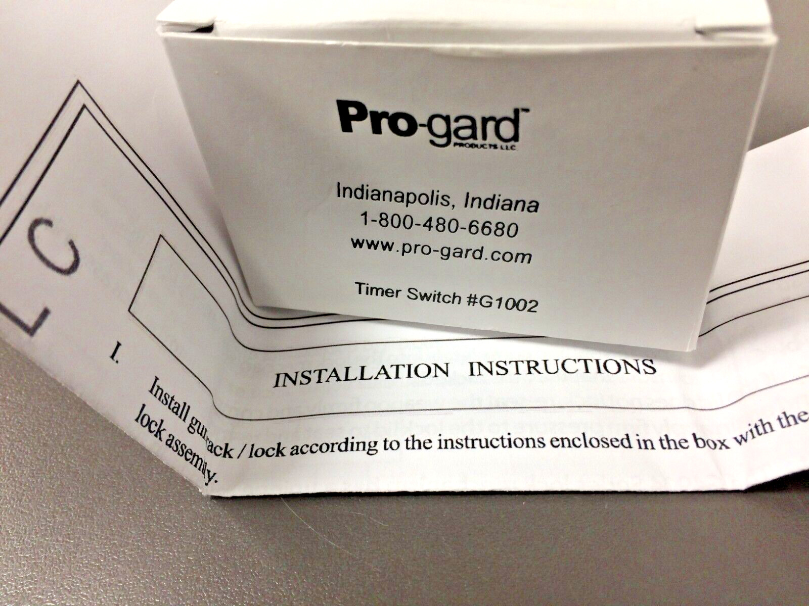 PRO-GARD Model G1002, Gun Lock, NIB w Installation Instructions