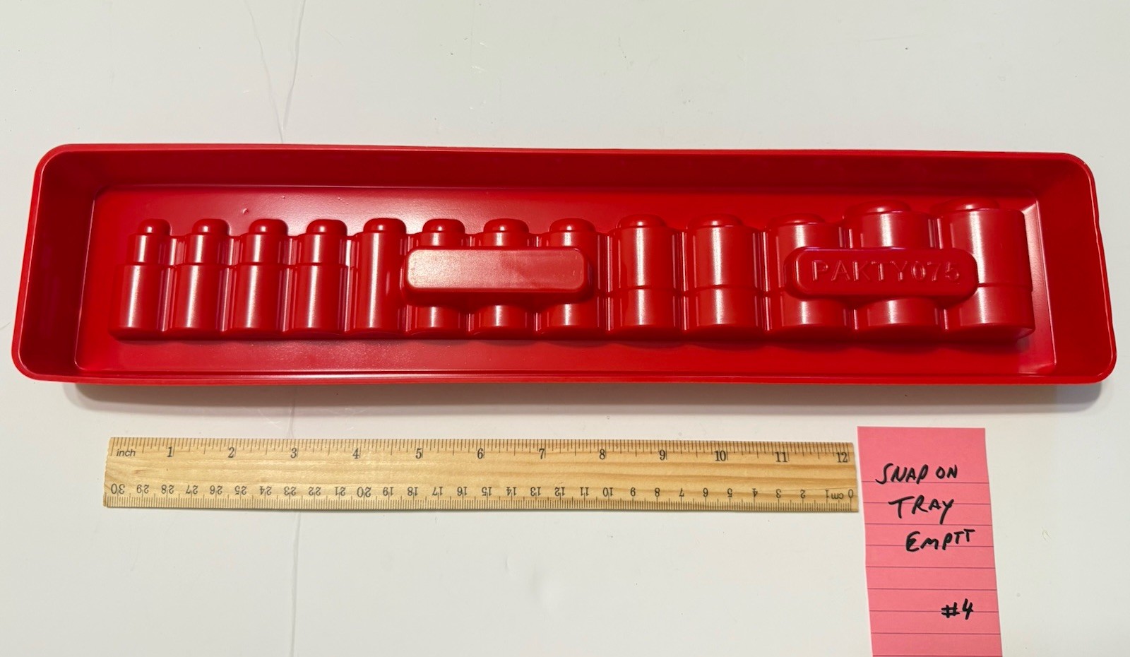 EMPTY Snap On PAKTY075 Tray For 1/2" Drive 13 Pc SAE 313SWYA Socket Set NO TOOLS