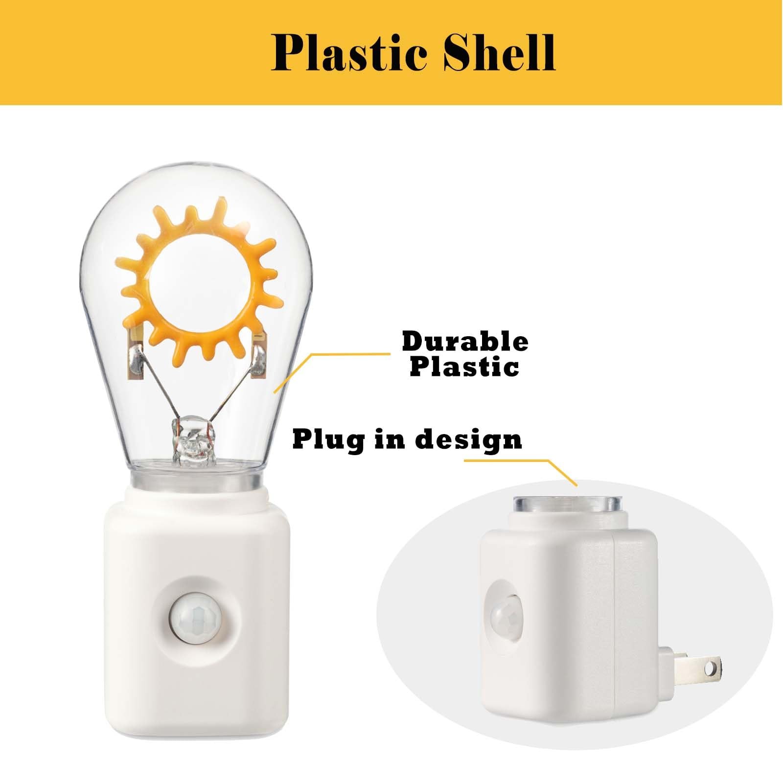 Unique Gift, Night Light with Motion , Filament Design, Dimmable 2200K Warm W...