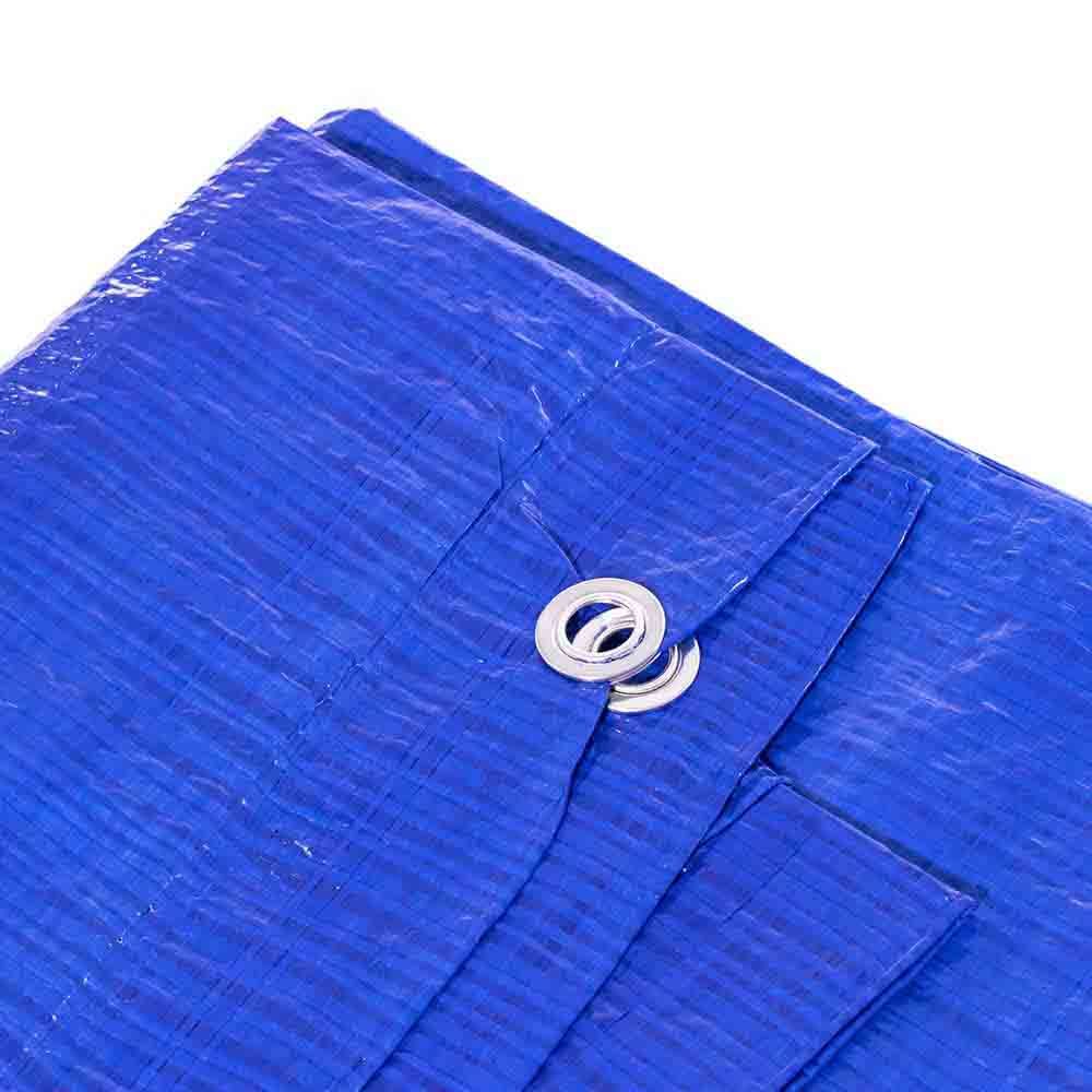 Waterproof Lightweight Blue Multipurpose Poly Tarp - Woven Polyethylene