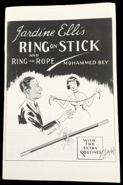 RING ON STICK BOOKLET MAGIC TRICK Wand & ELLlS Routine Pamphlet Book Magician