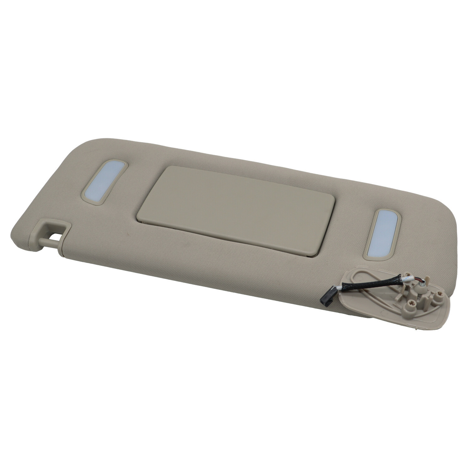 Gray Left Driver Side Sun Visor w/ Light For 2007-2014 Chevrolet GMC 22850306