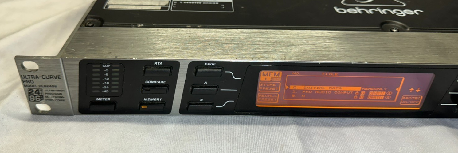 Behringer DEQ2496 Ultra-High Precision 24-Bit/96 kHz Processor - USED/WORKS