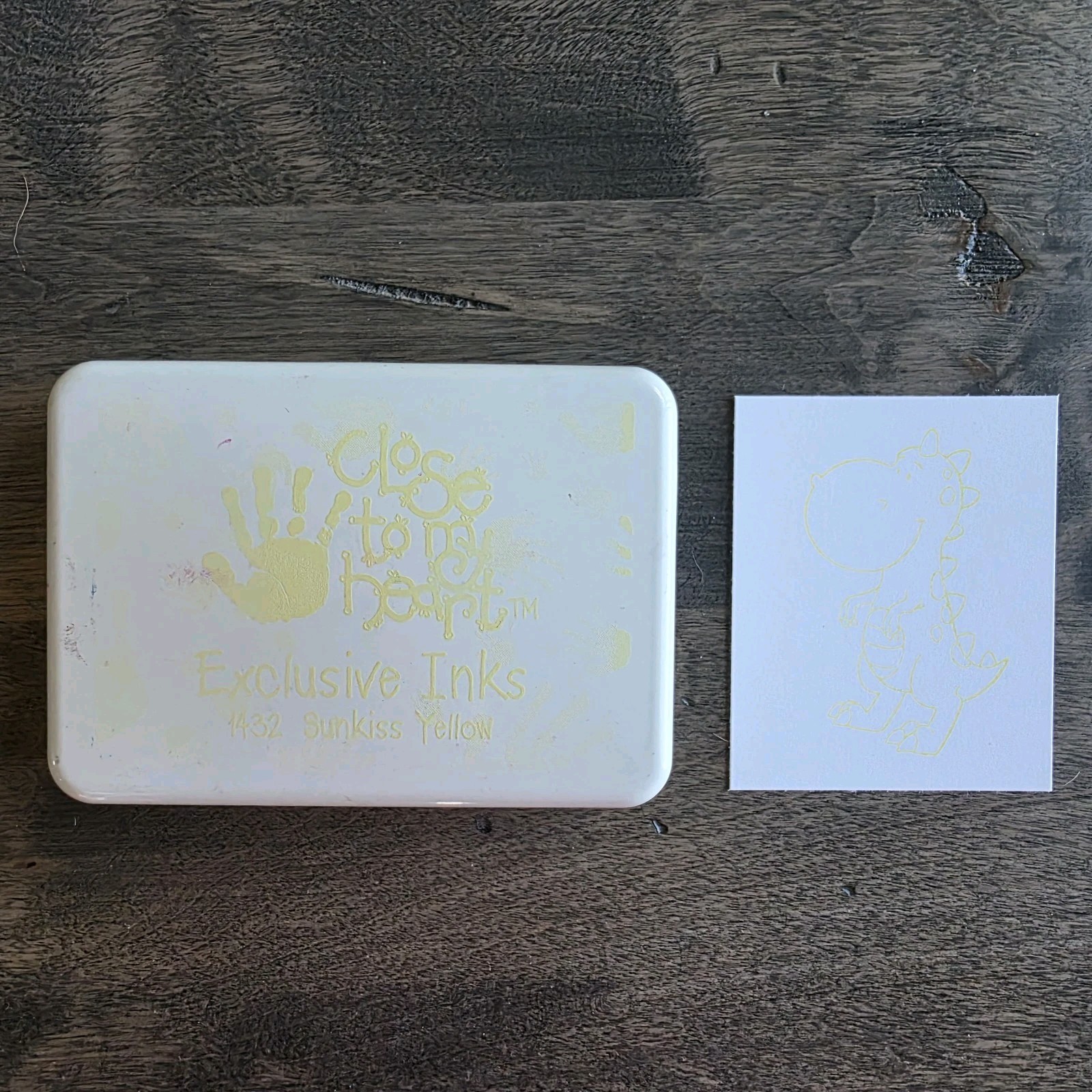 Close To My Heart SUNKISS YELLOW Exclusive Ink Pad CTMH Stamping Retired