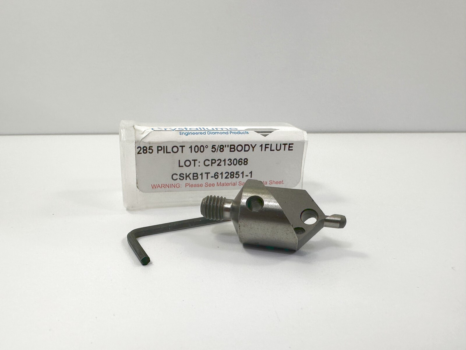Crystallume 285 Pilot 100 deg 5/8" Body Flute CSKB1T-612851-1 | NEW | 1pc