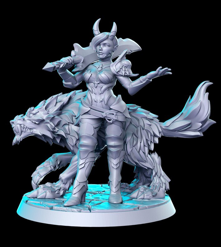 Dungeons and Dragons - Playable Character - Human Tiefling Shaduuna - Ranger