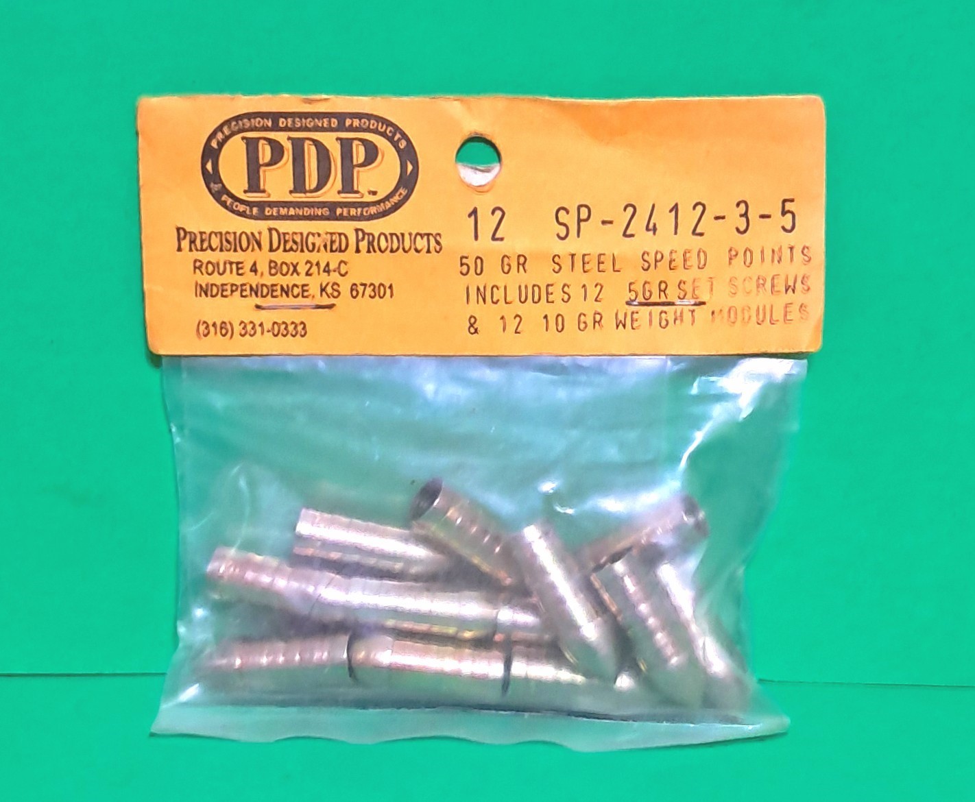 PDP Adjustable Speed Points Target Point Set for 2412 Aluminum Arrows
