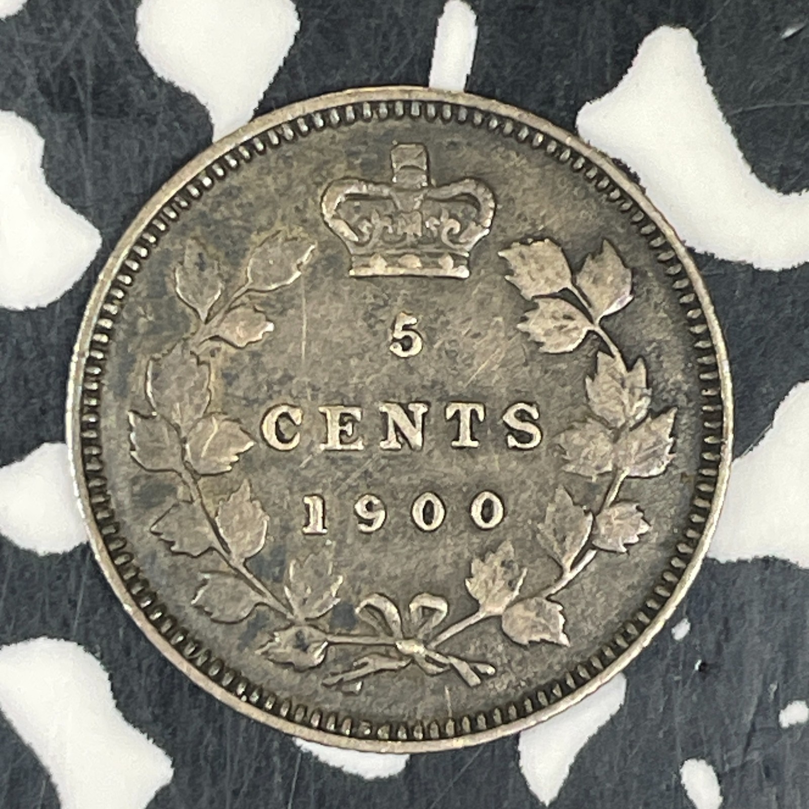 1900 Canada 5 Cents Lot#C8636 Silver! Nice!