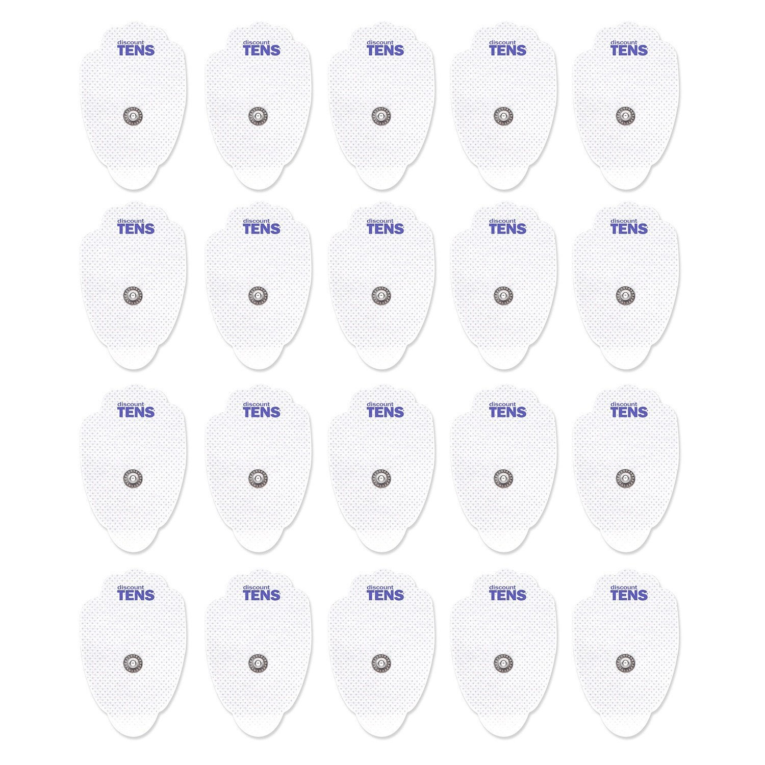 TENS Electrodes, Super Value 20 Replacement Electrode Pads for TENS Units, Snap
