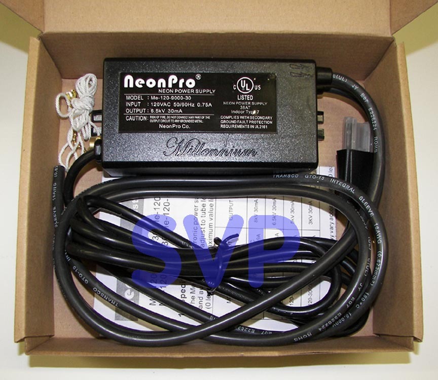 **FLASHING** 6,000 volt, 6kV (6.5kV RMS) NEON SIGN TRANSFORMER POWER SUPPLY