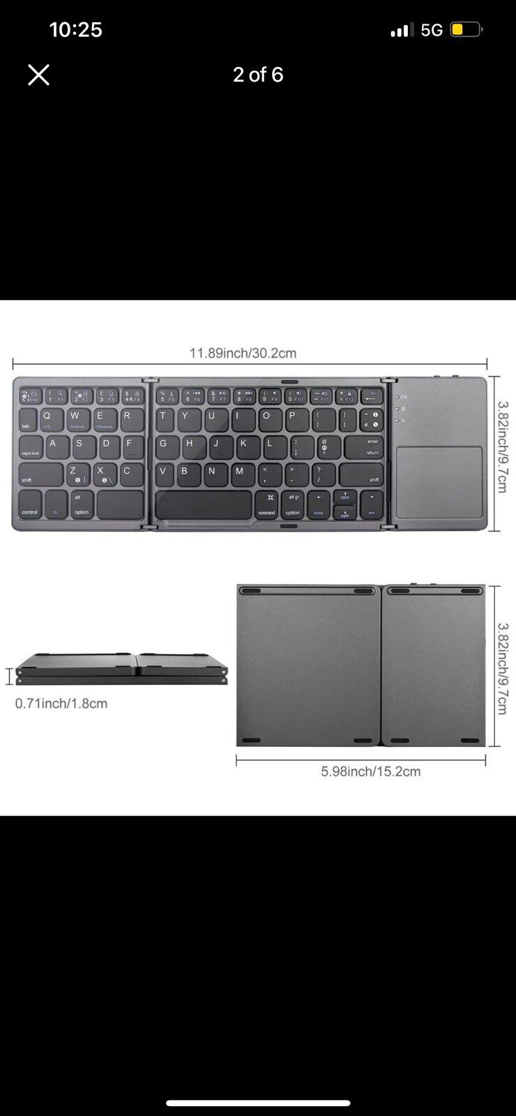 Foldable Wireless Keyboard