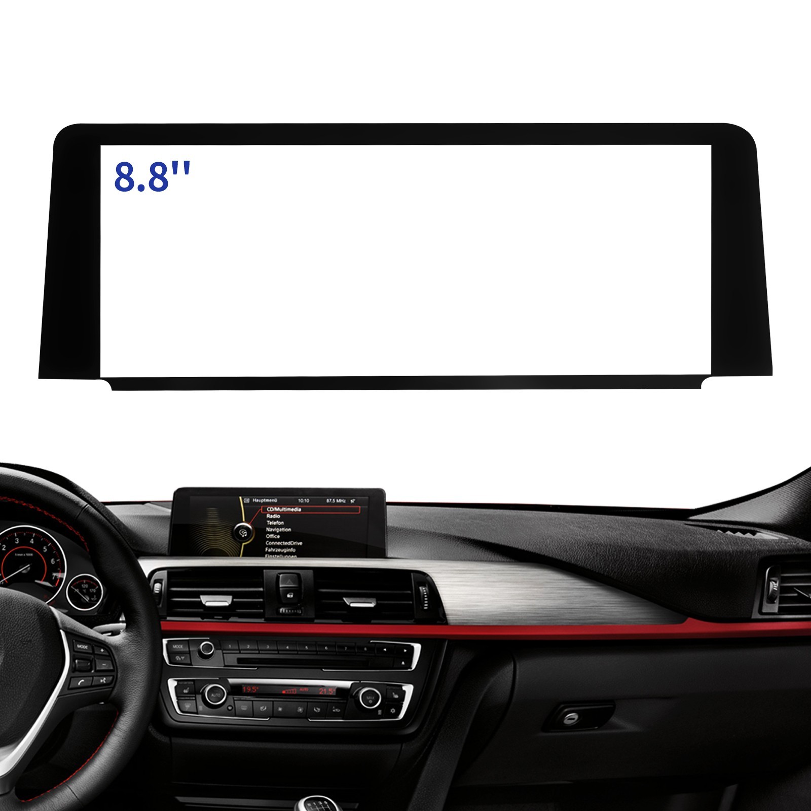 F30 NAV Display Glass panel Screen REPLACEMENT Screen L7 Size 8.8in BMW 3 Series