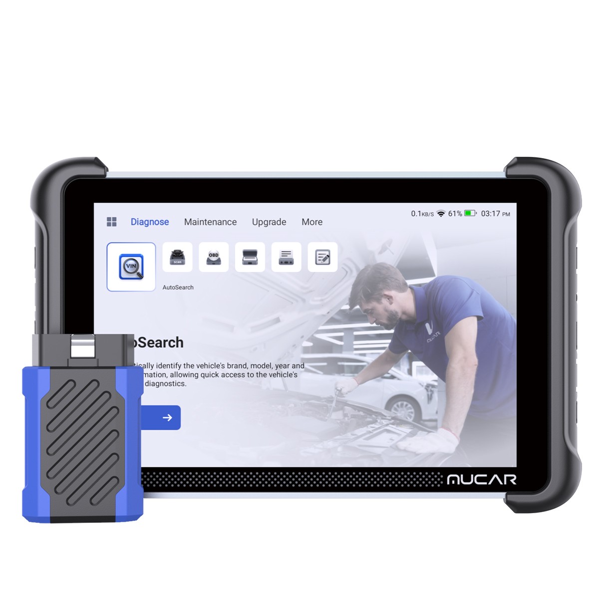MUCAR 892BT AI Diagnostic + Key Programmer Tool with TPMS programming Tool OBD2