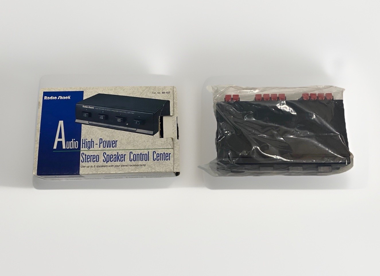 New RadioShack High-Power Stereo Speaker Control Center Catalog No. 40-137
