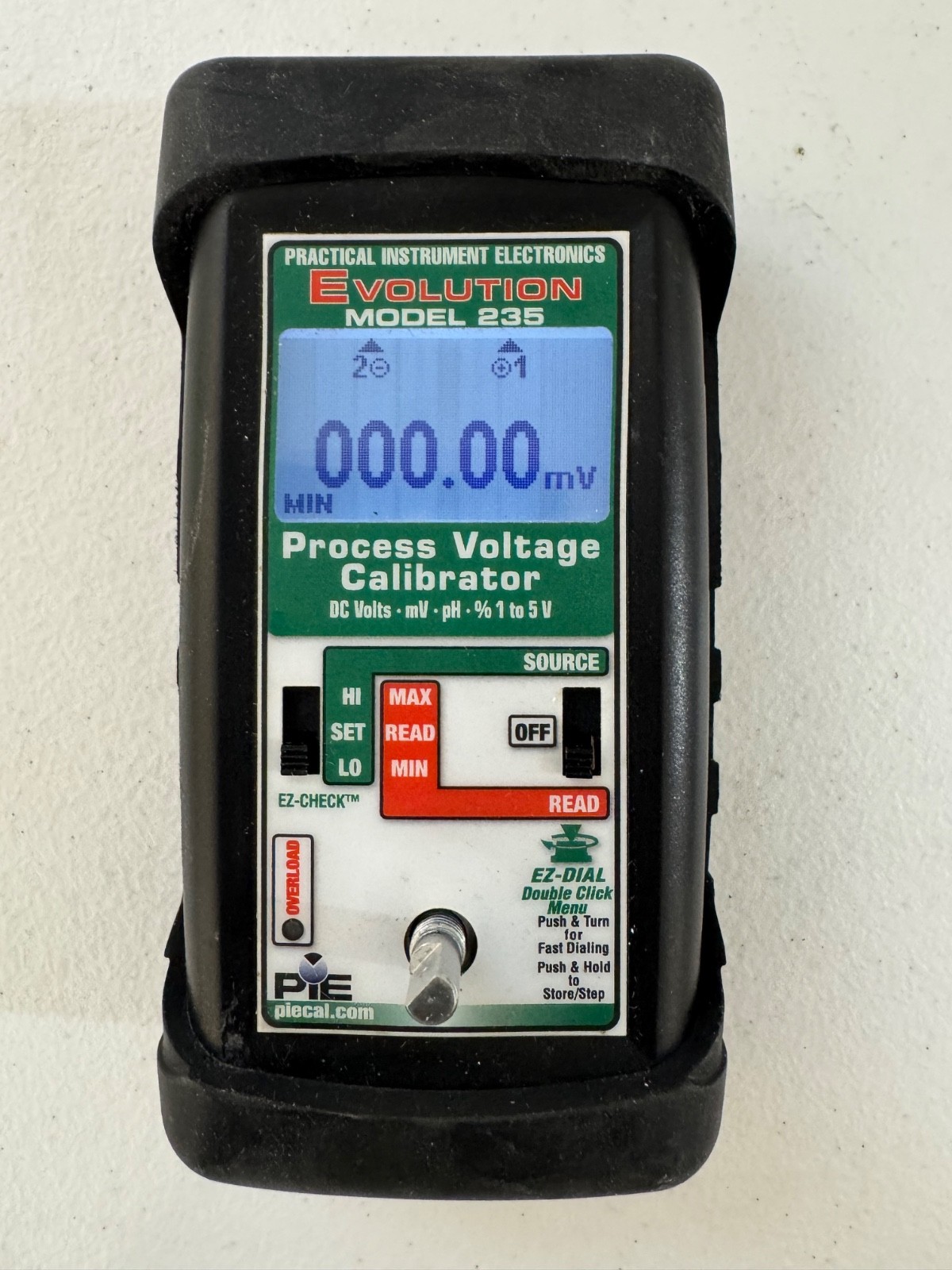 PIE Practical Instrument Electronics 235 Process Voltage and pH Calibrator