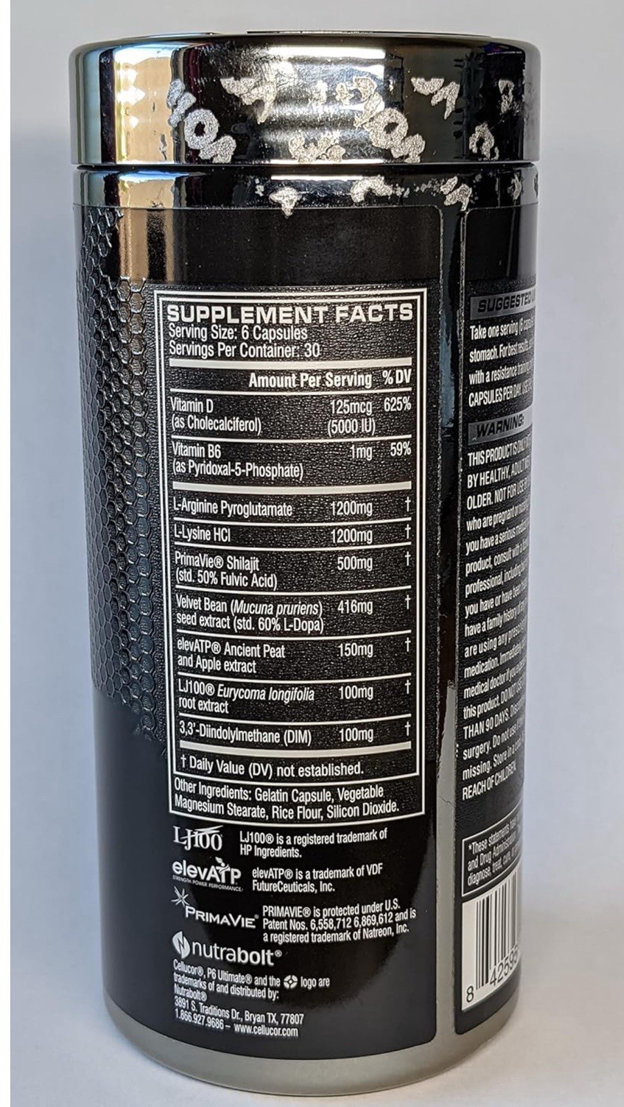 P6 Ultimate GH Test Booster for Men, Growth Hormone Support Pills for Protein