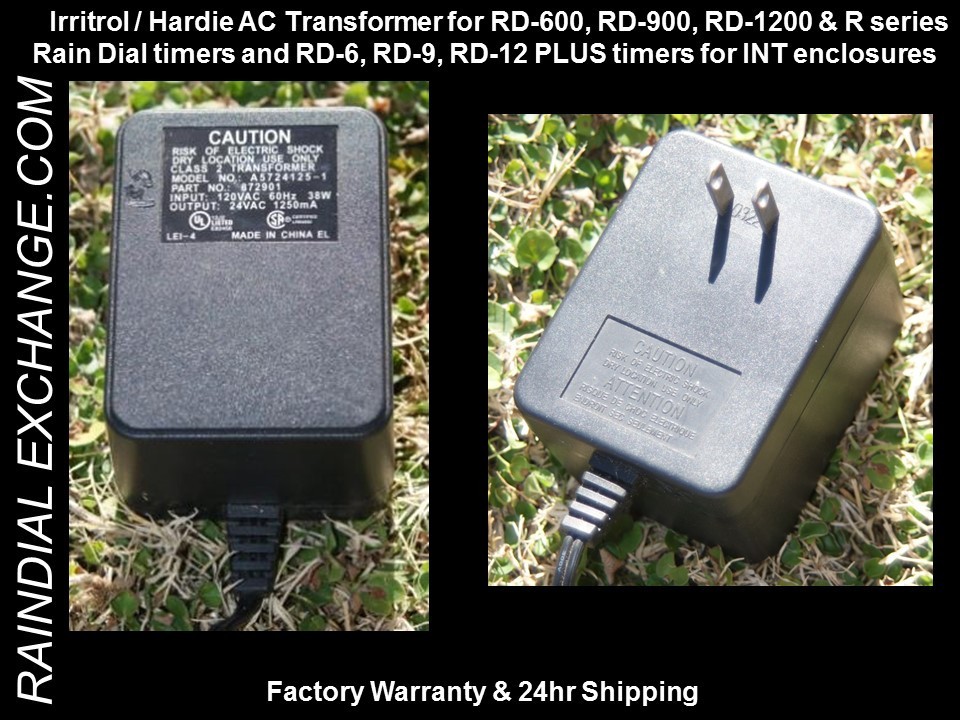 OEM Irritrol / Hardie Rain Dial INT transformer RD-600,RD-900,RD-1200 & R-series