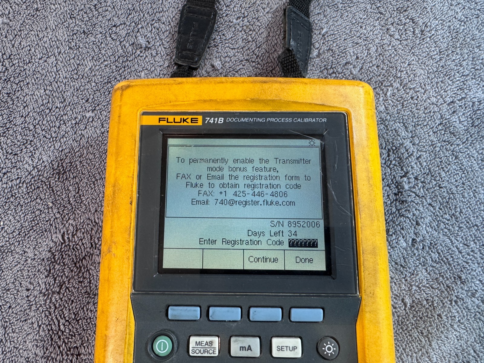 Fluke Documenting Process Calibrator 741B (No Charger)