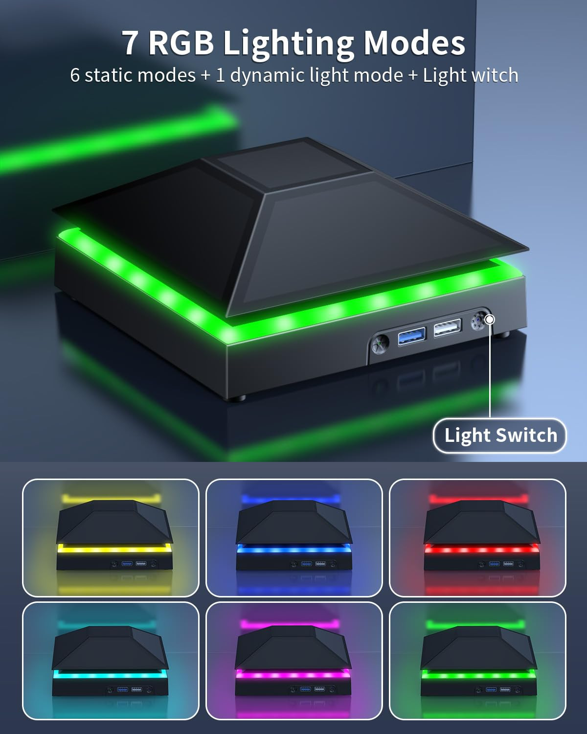 Cooling Fan Dust Proof for Xbox Series X Console with Colorful Light | Dust Cove