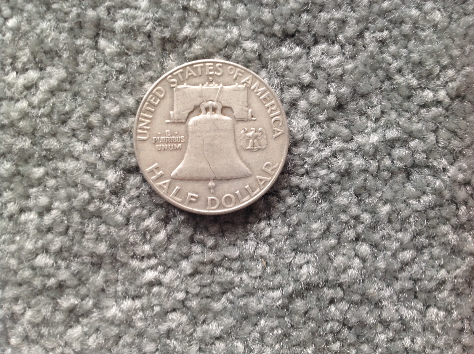 1958 Franklin Half Dollar (tan/gray)