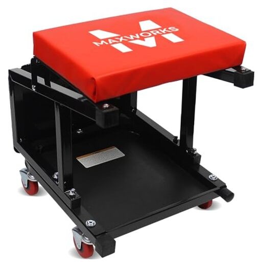 50880 Garage Creeper Seat and Stool Combo, Workshop Seat with 300 Lbs