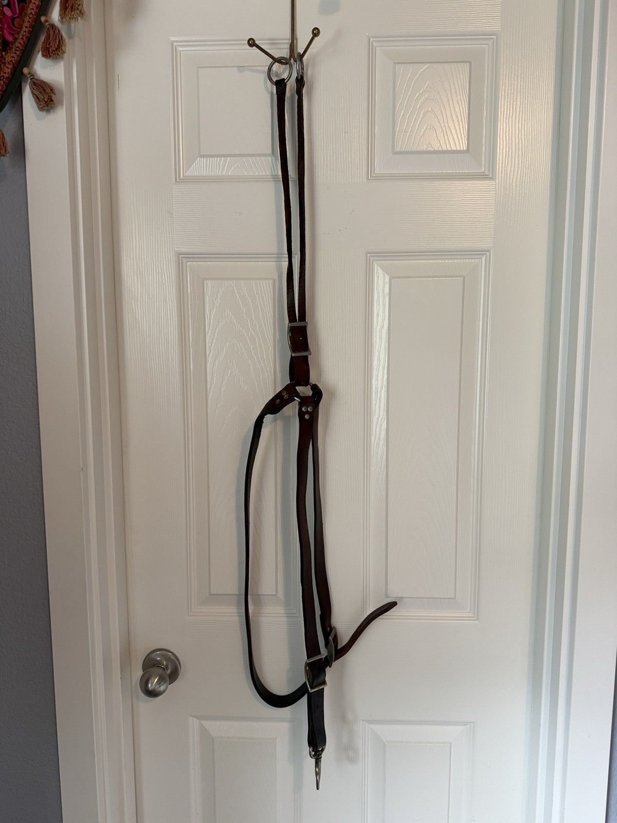 Western Light Oil Running Martingale Training Fork Horse Size