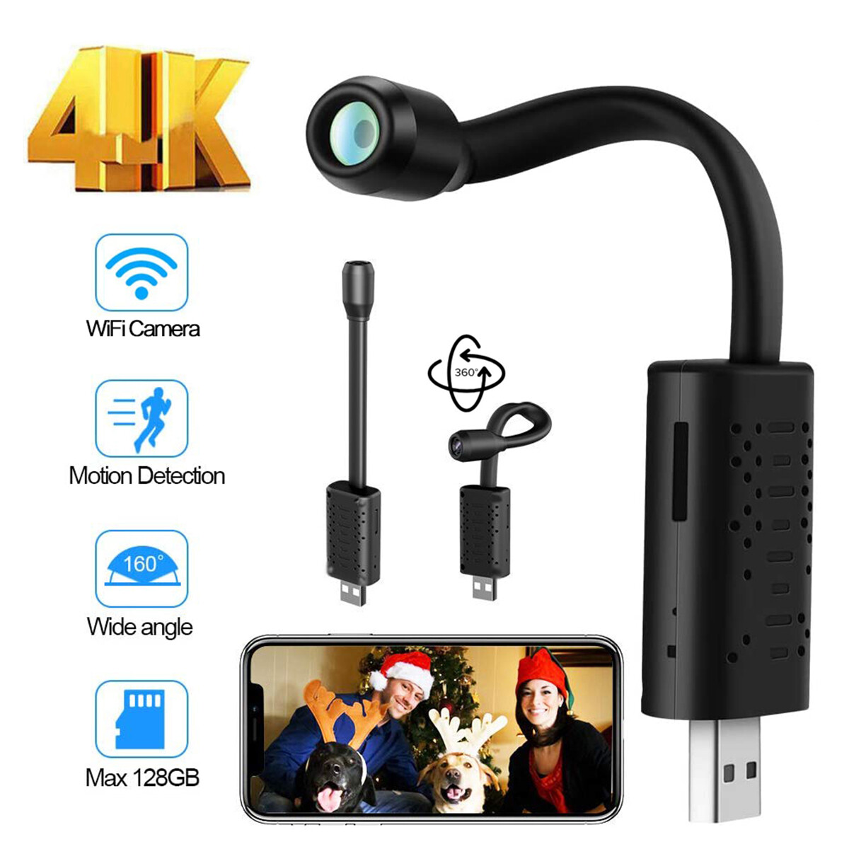 Mini HD 1080P Home Security Camera Camera Motion Detection Recorder Night Vision