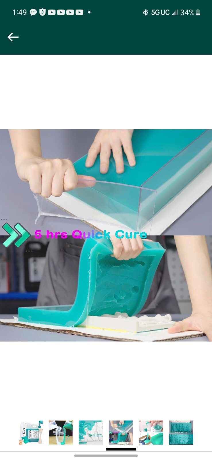 BBDINO Silicone Mold Making Kit, Super Elastic Silicone for Mold Making