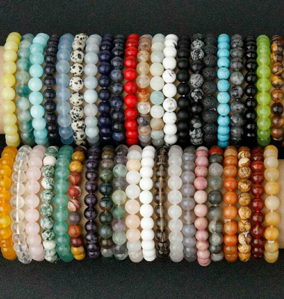 6mm Garterized Natural Handmade Non Fade Quality Bracelet Part 1