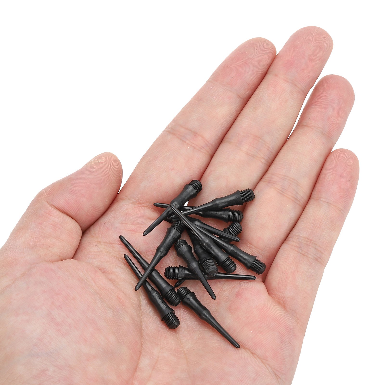 90Pcs 2BA Thread Plastic Soft Dart Tips Replacement Dart Accessories, Black